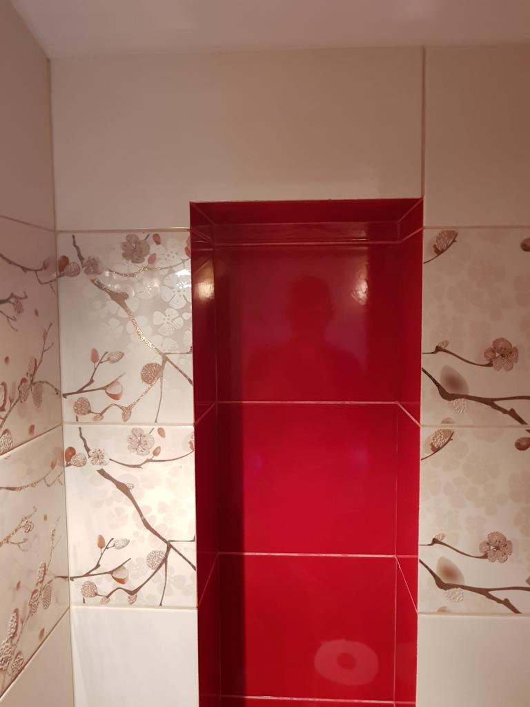 Renovation: shower tile installation