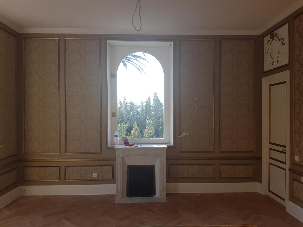 Renovation: decorative fireplace
